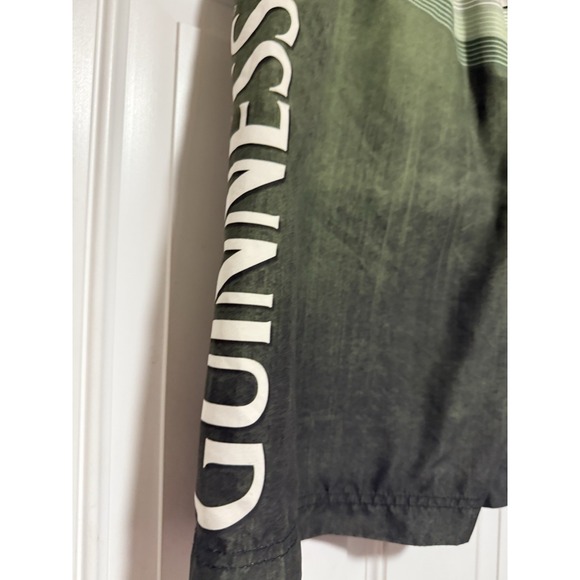 Guinness Mens Green Striped Draw String Board‎ Shorts Swim Trunks Size Small - Picture 6 of 9
